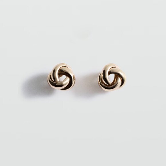 Mango | Intertwined hoop earrings | NWOT - Picture 1 of 5